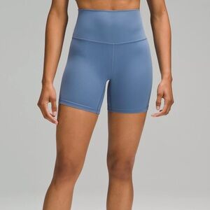 Lululemon 6” Align Biker Shorts Waterdrop Size 4